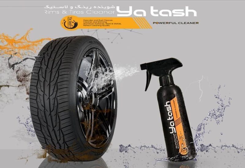 اسپری تمیز کننده رینگ و لاستیک خودرو یاتاش کد YTSH013 حجم 500 میلی لیتر بسته 6 عددی